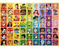 Dėlionė „Ravensburger“ 100 detalių, Disney, keli personažai