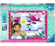 Ravensburger dėlionė, 100 detalių, Gabby lėlių namelis