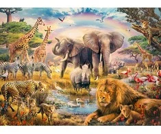 Ravensburger dėlionė, 100 detalių, primityvi gamta