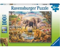 Ravensburger dėlionė, 100 detalių, primityvi gamta