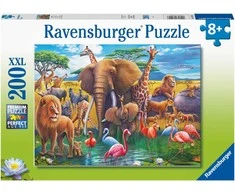 Ravensburger dėlionė, 200 detalių, Afrikos gyvūnai