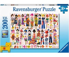 Ravensburger dėlionė, 200 detalių, gėlės ir draugai