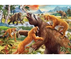 Dėlionė „Ravensburger“ 2x24 detalės dinozaurai