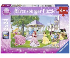 Dėlionė „Ravensburger“ 2x24 detalės Disney stebuklingos princesės