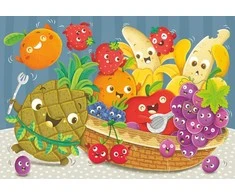 Ravensburger dėlionė 2x24 detalės švieži vaisiai ir daržovės