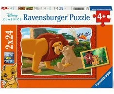 Ravensburger dėlionė 2x24 detalės Liūto karaliaus šeima