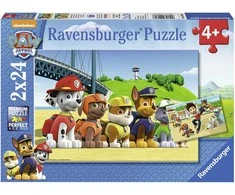 Dėlionė „Ravensburger“ 2x24 detalės: „Paw Patrol“
