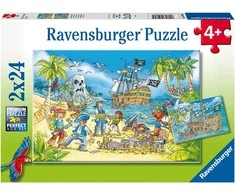 Dėlionė „Ravensburger“ 2x24 detalės Piratai