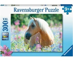 Ravensburger dėlionė, 300 detalių, arklys gėlėse