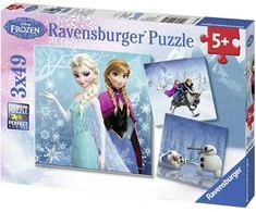 Ravensburger dėlionė 3x49 detalės Ledo šalis
