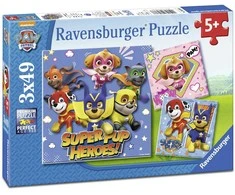 Ravensburger dėlionė 3x49 detalės Paw Patrol