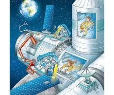 Ravensburger dėlionė 3x49 detalės Kosmoso misija
