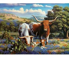 Ravensburger dėlionė, 500 detalių, mylinti karvė