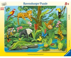 Ravensburger dėlionės rėmelis, 11 dalių, atogrąžų miškas