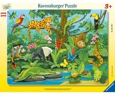 Ravensburger dėlionės rėmelis, 11 dalių, atogrąžų miškas