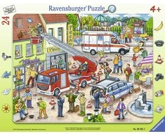 Ravensburger dėlionės rėmelis, 24 detalės, gyvūnų greitoji pagalba