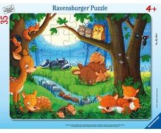 Ravensburger dėlionės rėmelis, 35 dalys miegančių gyvūnų