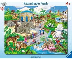 Ravensburger dėlionės rėmelis 39 detalės zoologijos sodas