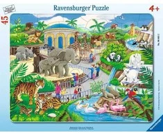 Ravensburger dėlionės rėmelis 39 detalės zoologijos sodas