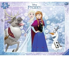 Ravensburger dėlionės rėmelis, 40 dalių, Ledo šalis