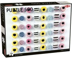 PIECES taktinė dėlionė 1000 saldymedžio gabalėlių, visų rūšių iš eilės