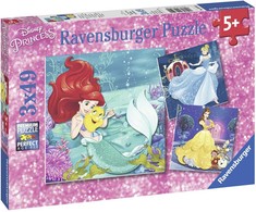 „Ravensburger“ dėlionė 3x49 detalių „Disney“ princesių nuotykiai