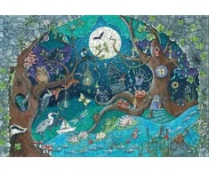 Ravensburger medinė dėlionė, 500 detalių, fantazijos miškas