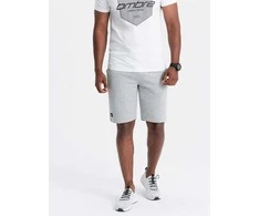 Ombre Clothing Trumpos vyriškos kelnės ombre drabužiams pilkos spalvos