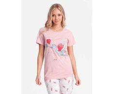 women's pajamas ulr261 - pink