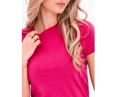 Pink moteriški vienspalviai marškinėliai slr001 – rožiniai