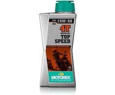 Alyva MOTOrex TOP SPEED 15W/50 Sintetinė - 4T - 1L