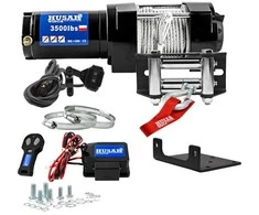 ATV Gervė HUSAR WINCH 3500lbs 1588kg PLIENINIS TROSAS