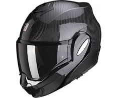 Atverčiamas šalmas Scorpion Exo-Tech Evo Solid Carbon