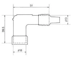Degimo laido antgalis “pypkė” NGK LD05F/LD05FP 8060/8231 universali