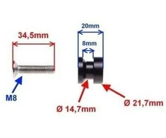 MAXTUNED Pakelėjo laikikliai M8x1,25 2vnt.
