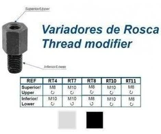 Maxtuned SRIEGIO PERĖJIMAS M10 > M8 / M8 > M10 Juodas / CHROMUOTAS