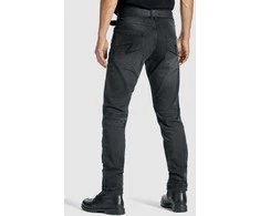 Vyriški džinsai PANDO MOTO ROBBY Slim-Fit Cordura® Juodi