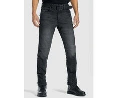 Vyriški džinsai PANDO MOTO ROBBY Slim-Fit Cordura® Juodi