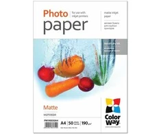 ColorWay Matte Photo Paper | 190 g/m² | A4