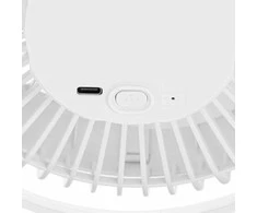 Ventiliatorius Adler Rechargeable Clip-on Desk Fan | AD 7342 | Table Fan | 5 W | Diameter 15.5 cm | Greičių skaičius 3 | Oscillation | Baltas