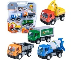Automatinių statybinių automobilių rinkinys Tipper Crane