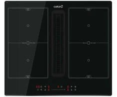 Kaitlentė CATA Venting Hob | IAS 6024 | Induction | Number of burners/cooking zones 4 | Slider | Juodas | CATA | Hob with Hood | IAS 6024 | Induction | 59 cm | Number of burners/cooking zones 4 | Juodas | Slider