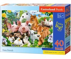 Castorland Dėlionė 40 vnt. - Ūkio draugai
