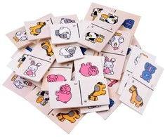 Jokomisiada Illustrated Domino for children of animals ZA2515