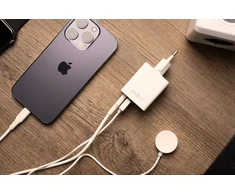 Fixed Fiksuotas Mini USB-C/USB kelioninis įkroviklis 45W | FIXC45M-CU-WH