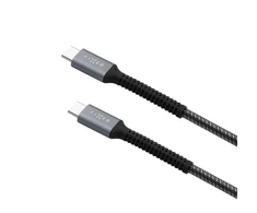 Fixed Fiksuotas | Šarvų kabelis USB-C/USB-C, 1,2 m, 240 W | FIXDA-CC12-GR