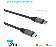 Fixed | Magnetinis pintas laidas USB-C/USB-C, USB 2.0, pilkas | FIXDBM-CC12-GR