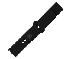 Fixed | Sportinis dirželio rinkinys su greito atlaisvinimo funkcija, 22 mm, išmaniajam laikrodžiui | 160–235 mm | Juodas | Silikonas