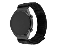 Fixed | Sporty Strap with Quick Release 20mm for Išmanusis laikrodis | 160-210 mm | Juodas | Nylon