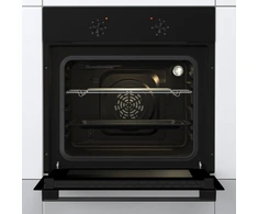 Gorenje orkaitė | BO6615E01B | 60 l | Elektrinė | Emalio valymas | Patraukiami mygtukai | Aukštis 59,5 cm | Plotis 59,5 cm | Juodas